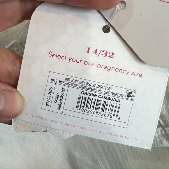 Isabel Maternity White Skinny Jeans NEW WITH TAGS - Picture 11 of 11